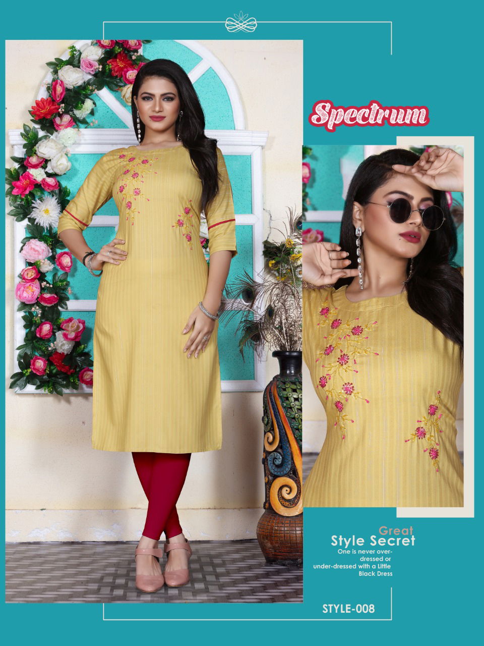 Aagya Spectrum Regular Wear Wholesale Designer Kurtis
